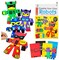 Creative 4 Pieces EVA Foam Art Crafts Gift Kit Make Your Own Robots, Toddler, Preschool Learning Toy for Birthday Party Favor Supplies, Cartoon Foam Paper Craft Projects for Kids Ages 4+